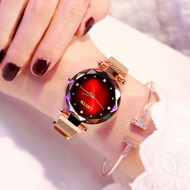 Lazy Creative Women’s Watch with Adjustable Magnetic Strap