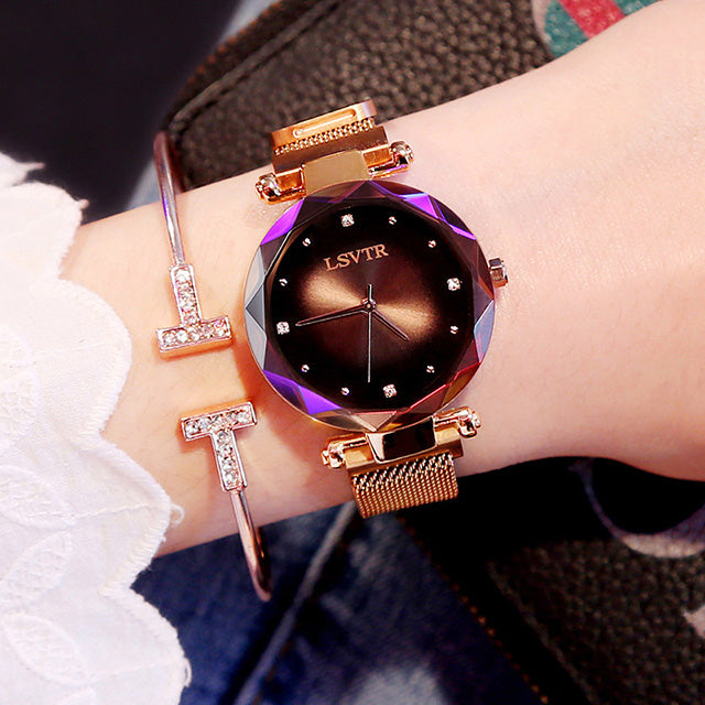 Lazy Creative Women’s Watch with Adjustable Magnetic Strap