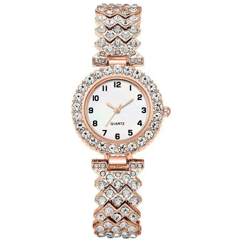 Elegant Watch & Bracelet Set for Women – Luxury Quartz Design
