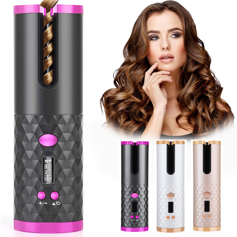 LunaCurl Pro™ – Wireless Automatic Hair Curler